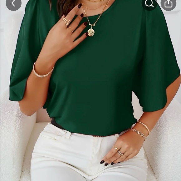 Multiple Flutter Sleeve Ruffled Blouse - Picture 13 of 13